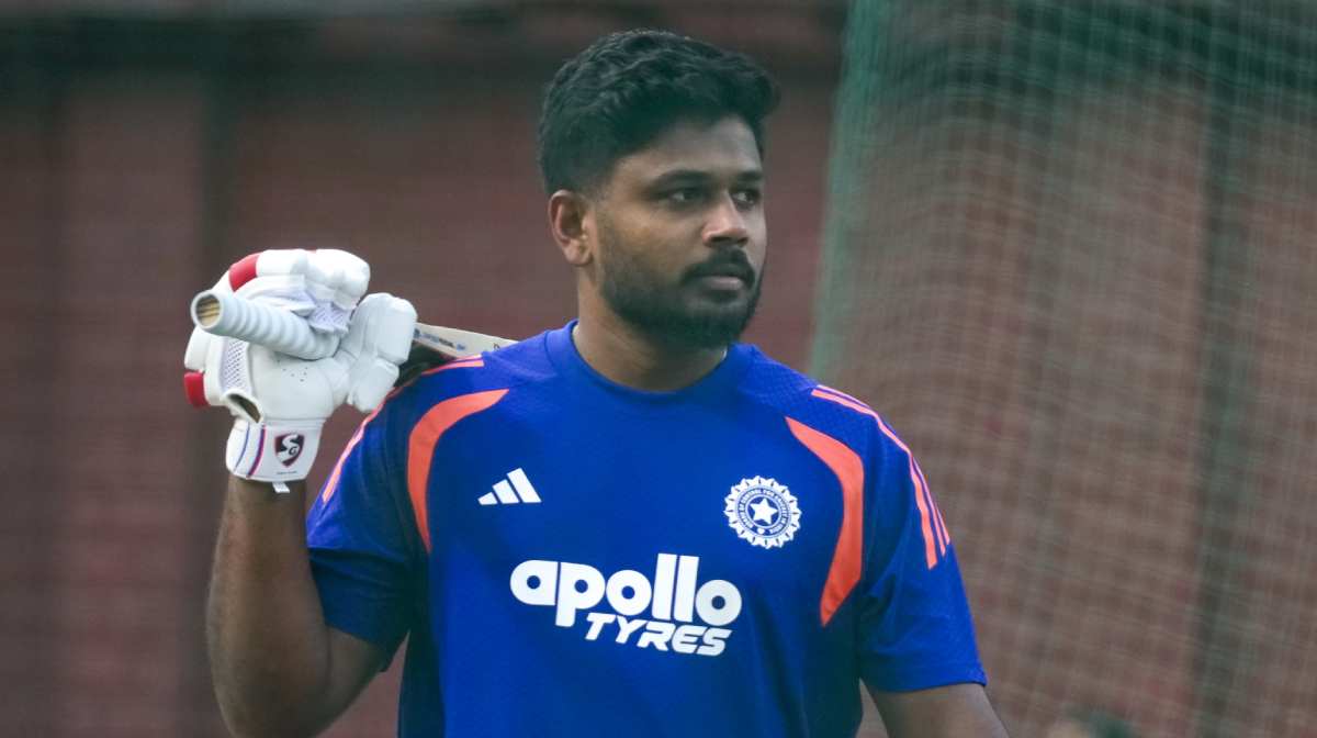 New Delhi: India's Sanju Samson during a practice session ahead of an ICC Men's T20 World Cup 2026 cricket match between India and Namibia, at the Arun Jaitley Stadium, in New Delhi, Wednesday, Feb. 11, 2026. (PTI Photo/Salman Ali) (PTI02_11_2026_000346B)