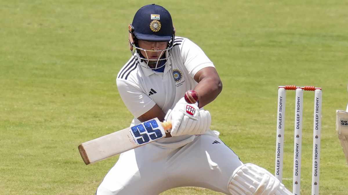 Bengaluru: East Zone's Vaibhav Sooryavanshi plays a shot on day three of the Duleep Trophy Semi-final 1 cricket match between Central Zone and East Zone, at BCCI Centre of Excellence (CoE) grounds, in Bengaluru, Karnataka, Tuesday, Sept. 1, 2026. (PTI Photo/Shailendra Bhojak)(PTI09_01_2026_000372A)
