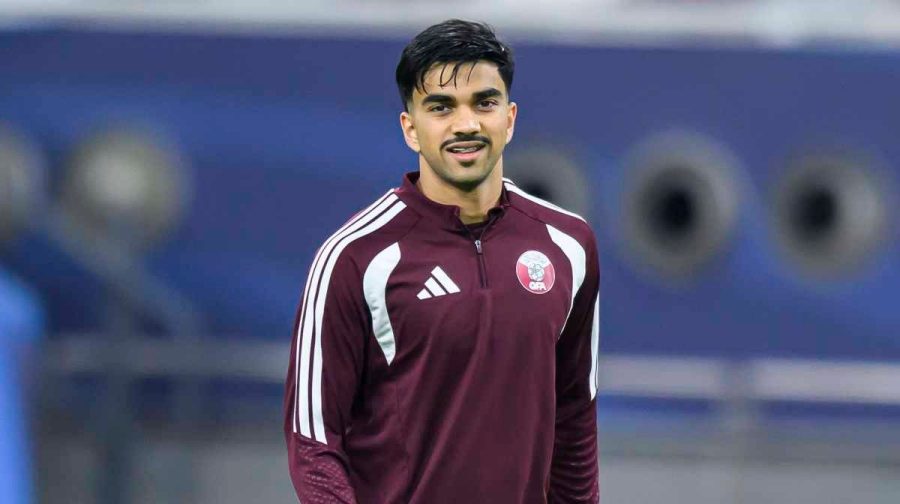 Qatar national team player Tahsin Mohammed participates in the final local training session at Khalifa International Stadium in Doha, Qatar, on May 24, 2026. The squad completes its final preparations on home soil ahead of the FIFA World Cup 2026. Qatar is scheduled to play friendly matches against the Republic of Ireland and El Salvador as part of its build-up to the tournament. (Photo by Noushad Thekkayil/NurPhoto via Getty Images)