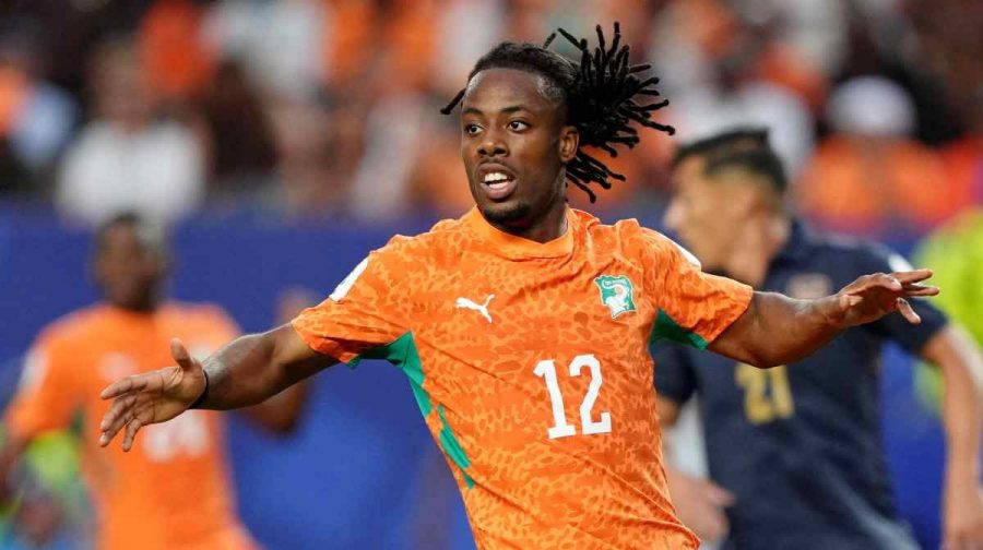 FILE PHOTO: Soccer Football - FIFA World Cup 2026 - Group E - Ivory Coast v Ecuador - Philadelphia Stadium, Philadelphia, Pennsylvania, U.S. - June 14, 2026
Ivory Coast's Elye Wahi reacts IMAGN IMAGES via Reuters/Kyle Ross/File Photo
