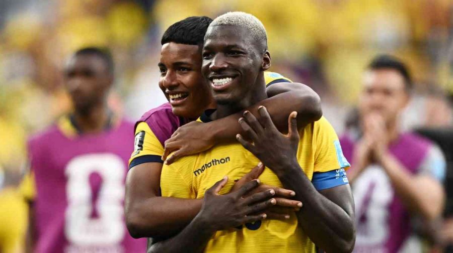 Soccer Football - FIFA World Cup 2026 - Group E - Ecuador v Germany - New York/New Jersey Stadium, East Rutherford, New Jersey, U.S. - June 25, 2026
Ecuador's Moises Caicedo celebrates after the match REUTERS/Dylan Martinez