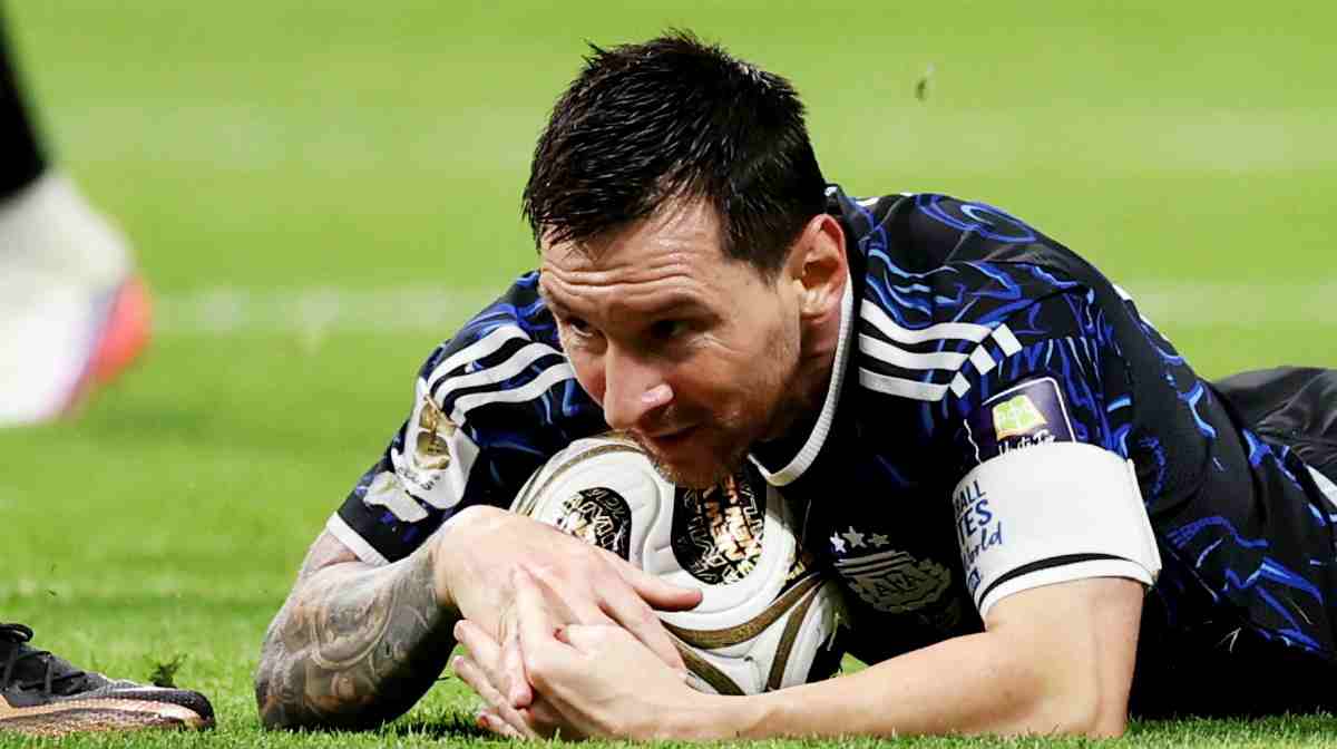 Soccer Football - FIFA World Cup 2026 - Semi Final - England v Argentina - Atlanta Stadium, Atlanta, Georgia, U.S. - July 15, 2026
Argentina's Lionel Messi reacts REUTERS/Paul Childs