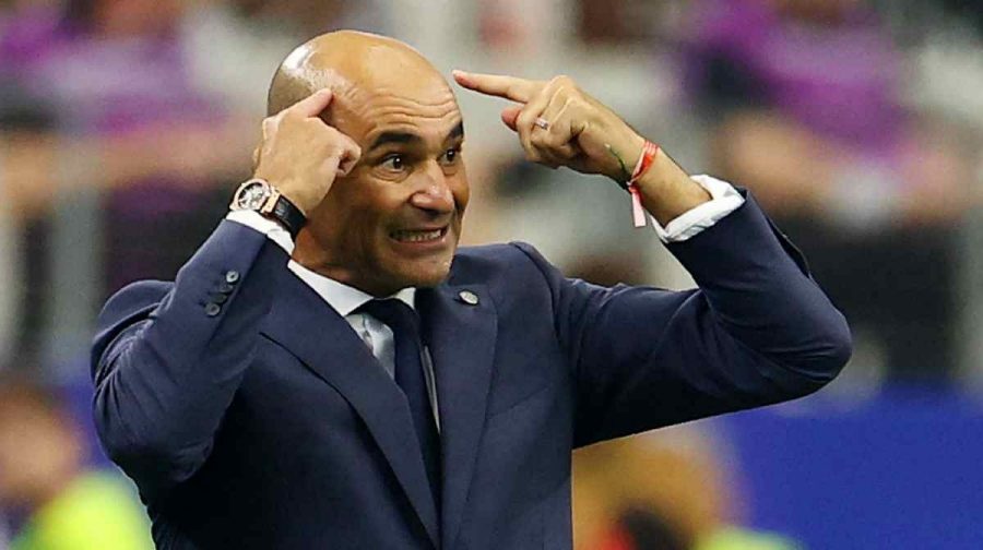 Soccer Football - FIFA World Cup 2026 - Round of 16 - Portugal v Spain - Dallas Stadium, Arlington, Texas, U.S. - July 6, 2026
Portugal coach Roberto Martinez reacts REUTERS/Hannah Mckay