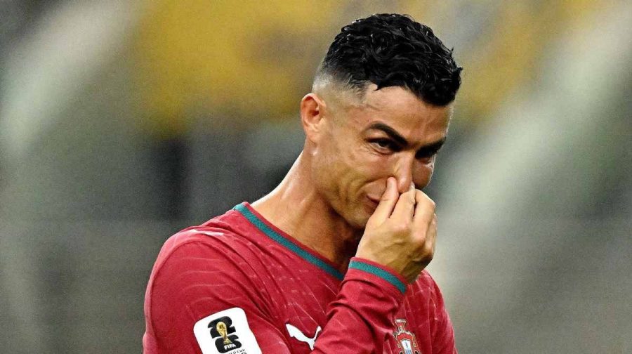 Soccer Football - FIFA World Cup 2026 - Round of 16 - Portugal v Spain - Dallas Stadium, Arlington, Texas, U.S. - July 6, 2026
Portugal's Cristiano Ronaldo looks dejected after the match as Portugal are eliminated from the World Cup IMAGN IMAGES via Reuters/Maria Lysaker     TPX IMAGES OF THE DAY     