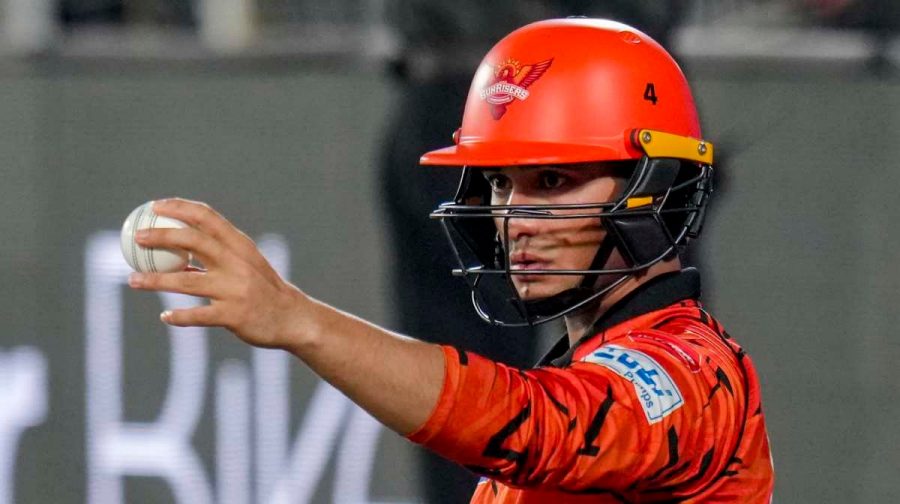 Hyderabad: Sunrisers Hyderabad's Abhishek Sharma during the Indian Premier League (IPL) 2026 T20 cricket match between Sunrisers Hyderabad and Rajasthan Royals, at Rajiv Gandhi International Stadium in Hyderabad, Telangana, Monday, April 13, 2026. (PTI Photo/Shahbaz Khan)(PTI04_13_2026_000344A)
