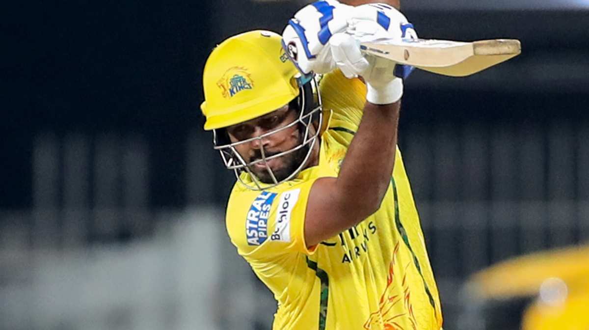 Chennai, Apr 03 (ANI): Chennai Super Kings' Sanju Samson plays a shot during the Indian Premier League 2026 match against Punjab Kings at MA Chidambaram Stadium, in Chennai on Friday. (ANI Photo)