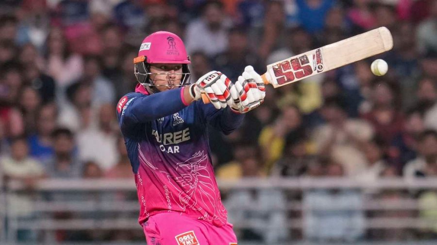 New Chandigarh: Rajasthan Royals' Vaibhav Sooryavanshi plays a shot during the Indian Premier League (IPL) 2026 Qualifier 2 T20 cricket match between Gujarat Titans and Rajasthan Royals, in New Chandigarh, Friday, May 29, 2026. (PTI Photo/Arun Sharma) (PTI05_29_2026_000407B) *** Local Caption *** 
