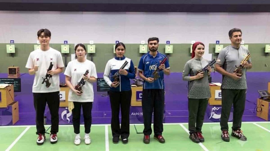 asian-games-shooting-gold-kamaljeet-suruchi-singh-10m-air-pistol-mixed-team
