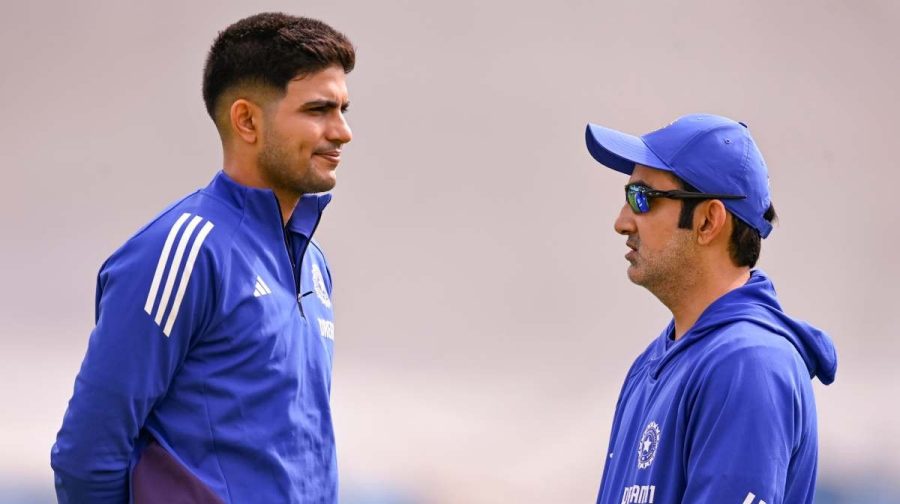**EDS: THIRD PARTY** In this image via X/@ICC, Indian captain Shubman Gill and coach Gautam Gambhir during a practice session ahead of the first Test cricket match against England, at Headingley, Leeds, Thursday, June 19, 2025. (ICC via PTI Photo)  (PTI06_19_2025_000323A)