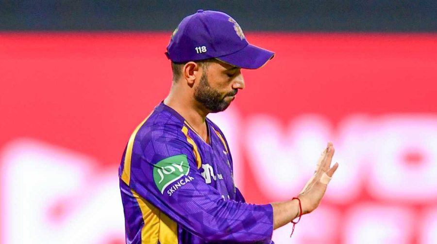 Kolkata, Apr 02 (ANI): Kolkata Knight Riders' skipper Ajinkya Rahane during their Indian Premier League 2026 match against Sunrisers Hyderabad at Eden Gardens Stadium, in Kolkata on Thursday. (ANI Photo)