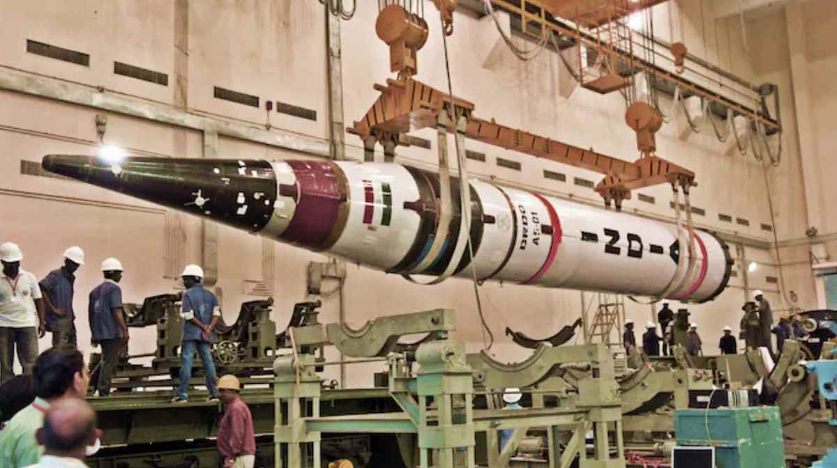 India is developing a modified version of the Agni-5 intercontinental ballistic missile. (Photo: X/@Kunal_Biswas707)