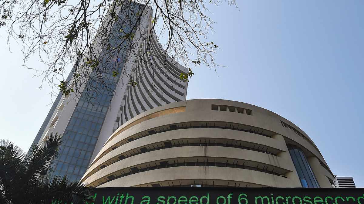 Mumbai:A view of BSE building in Mumbai, Monday, Jan. 6, 2020. Sensex plummeted to 787.98 points as escalation in tensions in the Middle East fuelled intense selloff in global equities. (Kunal Patil/PTI Photo)(PTI1_6_2020_000096B)