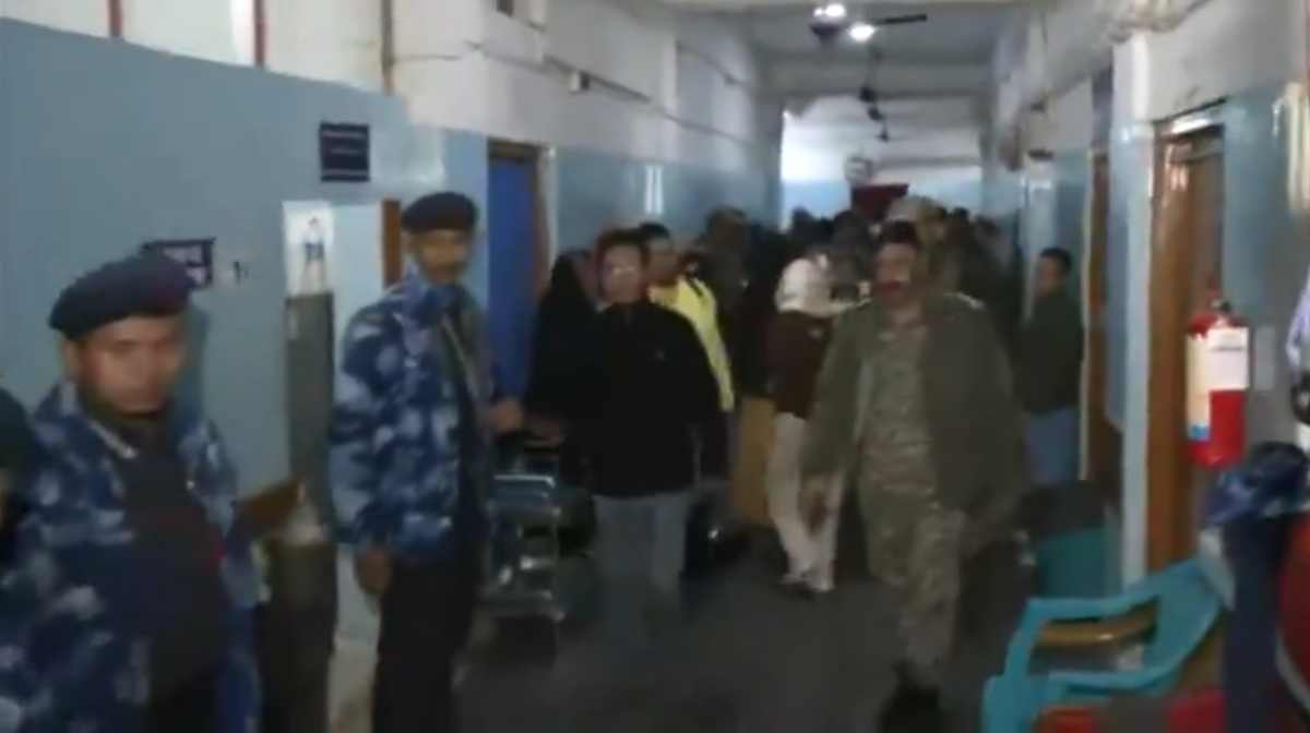 Visual from the hospital in Imphal where the injured CRPF jawans are admitted | ANI