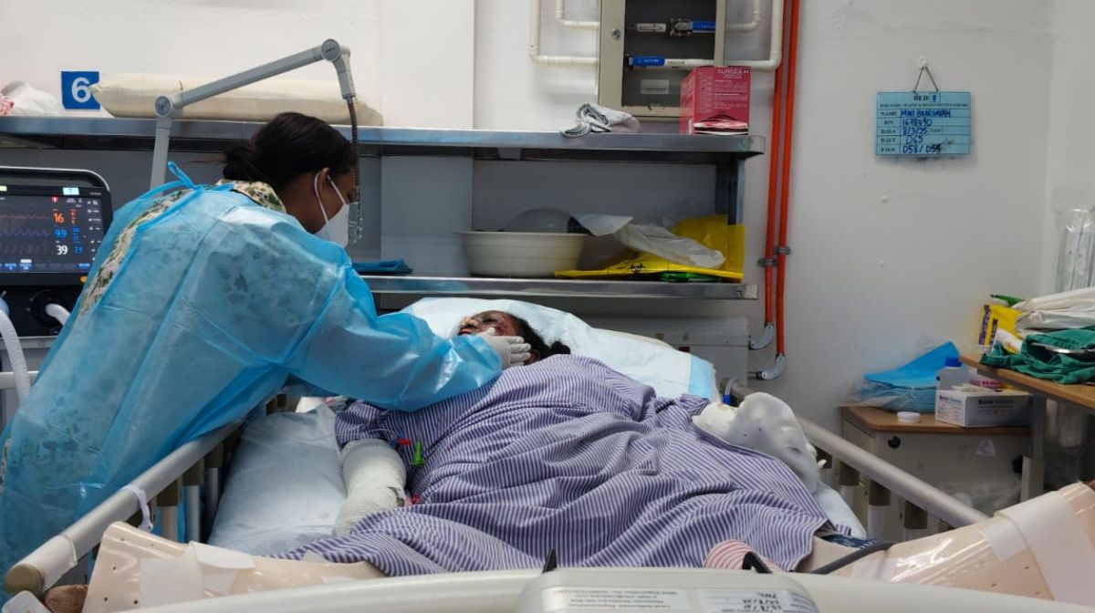 mini-bhargavan-rescue-from-malaysia-air-ambulance-human-trafficking-survivor