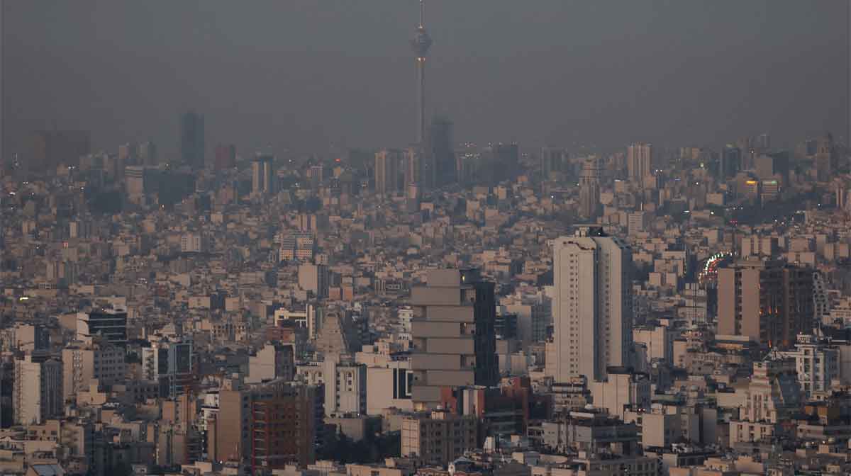 A general view of Tehran after several explosions were heard, in Tehran, Iran
