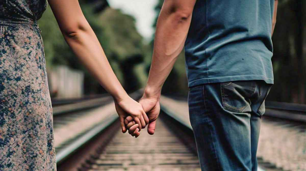 couple-railway-track