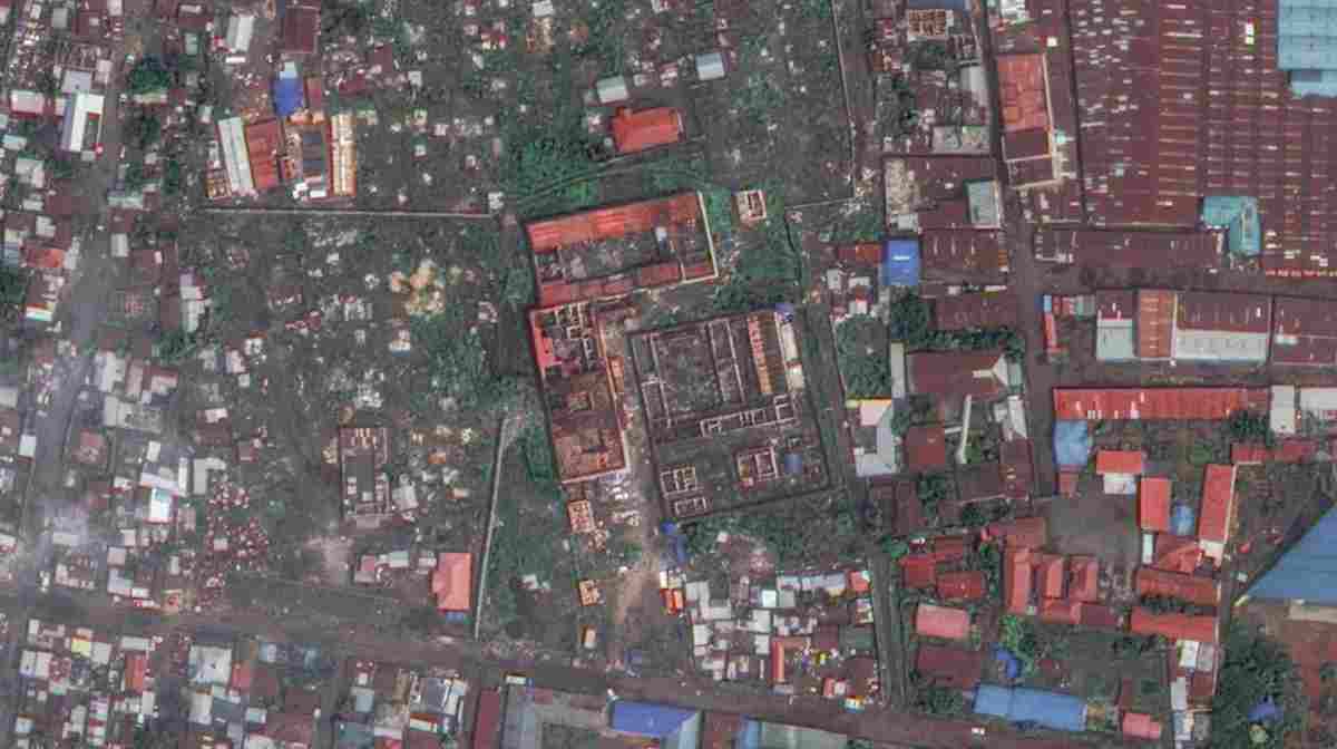A satellite image shows the Munzenze prison, following its destruction, in Goma, Democratic Republic of Congo, December 31, 2025