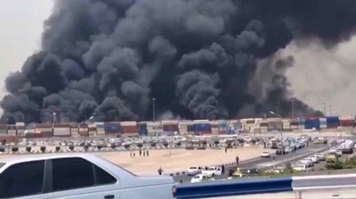 This image grab taken from footage released by the state television Islamic Republic of Iran Broadcasting News (IRIBNEWS) on April 26