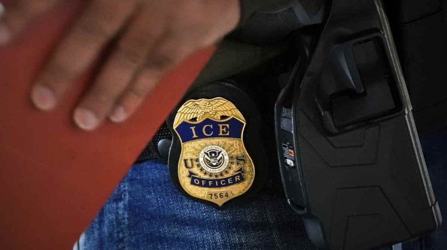 A deportation officer with Enforcement and Removal Operations in U.S. Immigration and Customs Enforcement's New York City