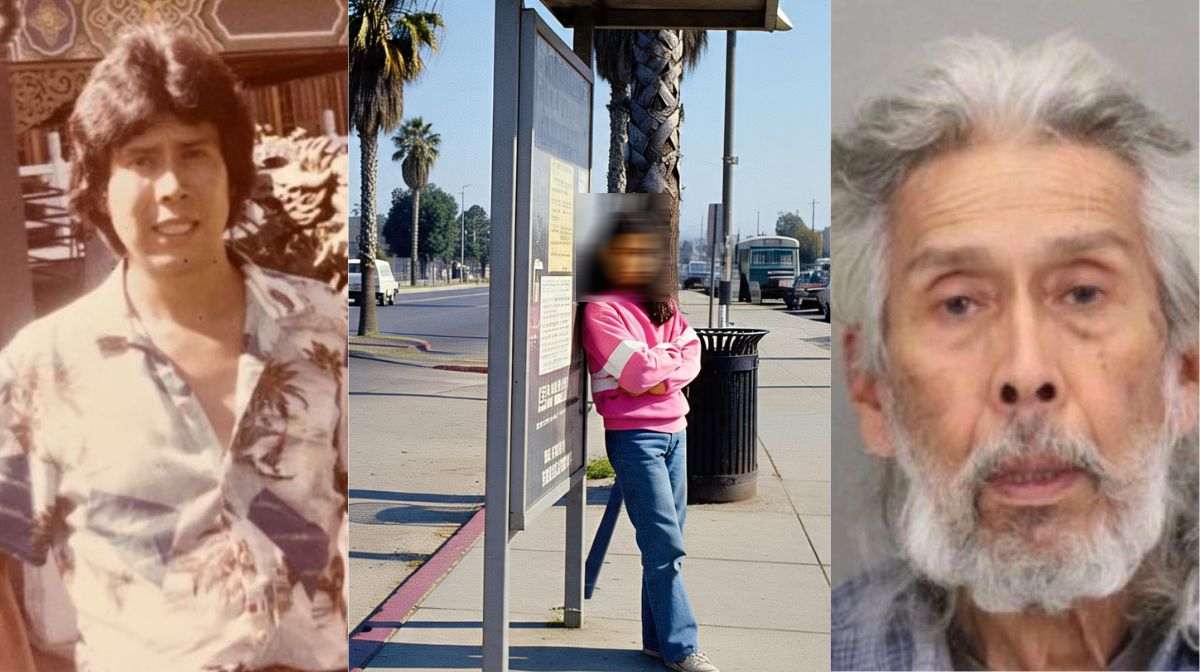 1. പ്രതിയുടെ പഴയകാല ചിത്രം, 2. എഐ ഇമേജ്, 3. പ്രതിയുടെ ഇപ്പോഴത്തെ ചിത്രം