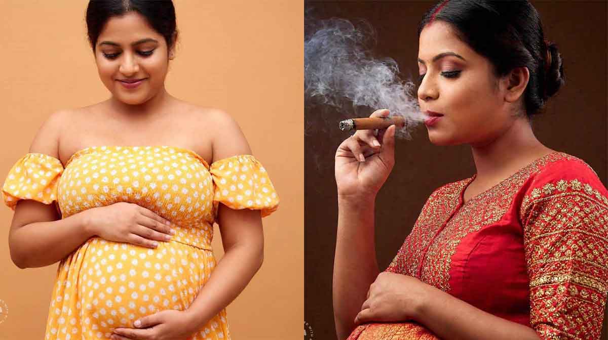 pregnant-lady-smoking പുകവലി ആരോഗ്യത്തിന് ഹാനികരം (AI Generated Image)