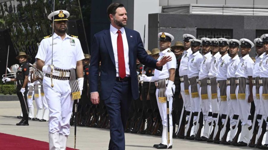 U.S. Vice President JD Vance arrives in New Delhi
