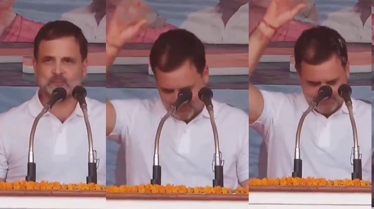rahul-gandhi-drank-water-an rahul-gandhi-drank-water-an