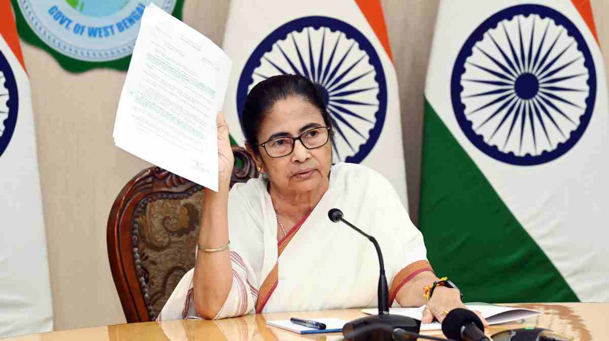 West Bengal CM Mamata Banerjee addresses the media on RG Kar Medical College and Hospital rape-murder case, on Thursday. (ANI Photo)