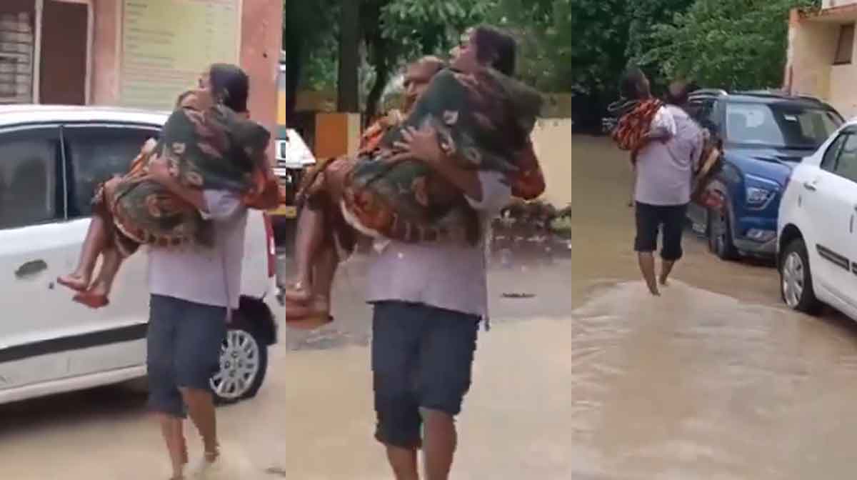 man-carries-wife image: x.com/Iamrekhameena/status/