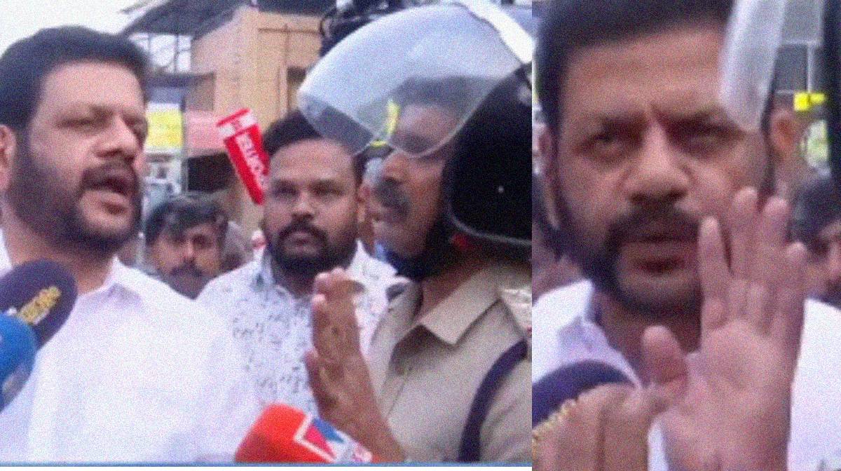 vk-sreekandan-mp-against-kerala-police