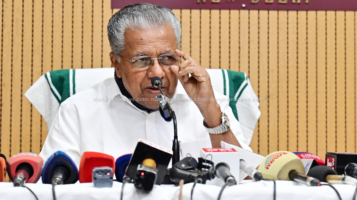 New Delhi 2024 February 07 :  Kerala Chief Minister Pinarayi Vijayan at Kerala House New Delhi. @ Rahul R Pattom  @ Rahul R Pattom