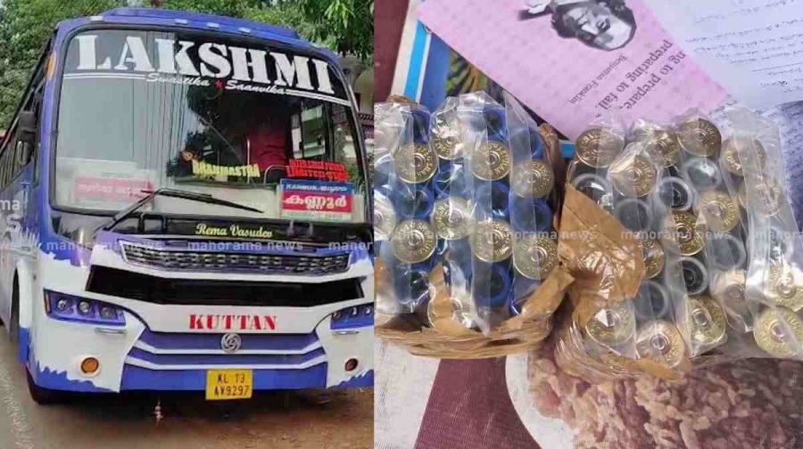 bullet-smuggling-bus-kannur-excise-seizure