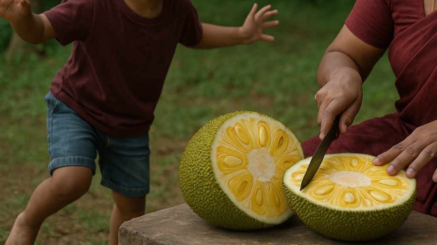 അമ്മ ചക്ക മുറിക്കുന്നതിനിടെ കാല്‍വഴുതി കത്തിക്ക് മുകളിലേക്ക് വീണ എട്ട് വയസുകാരന് ദാരുണാന്ത്യം