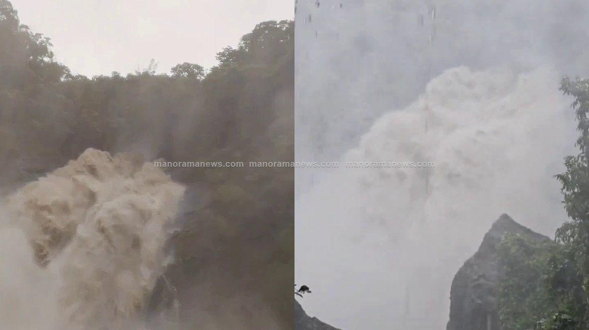 കോട്ടയം തീക്കോയി മാർമല അരുവിയിൽ വെള്ളച്ചാട്ടം 