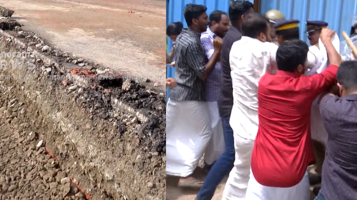 kerala-national-highway-damage-protest
