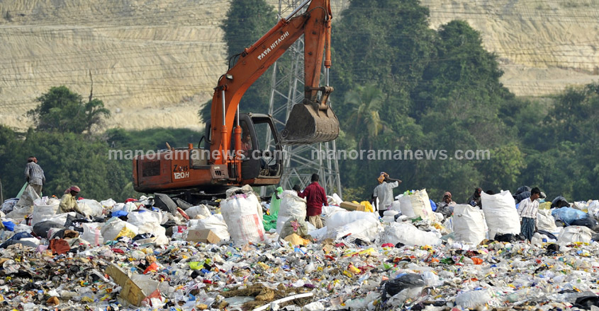 KOCHI 2016 OCTOBER 26   : Plastic wastes sorting inside Brahmapuram plant @ Josekutty Panackal 