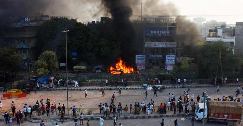 India Trump New Delhi Protests India Trump New Delhi Protests