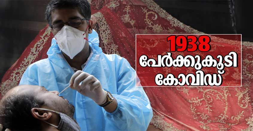 Kovid to 1938;  More patients in Kozhikode;  4.21% have the disease