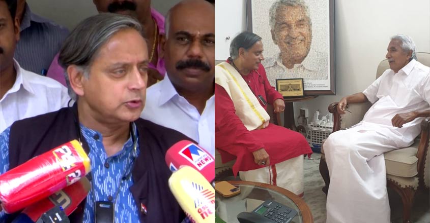 Tharoor has only seen Oommen Chandy;  Continue contact with the second line |  Shashi Tharoor congress malayalam news |  manoramanotizie |  Kerala news |  news from India |  national news |  |  Latest news