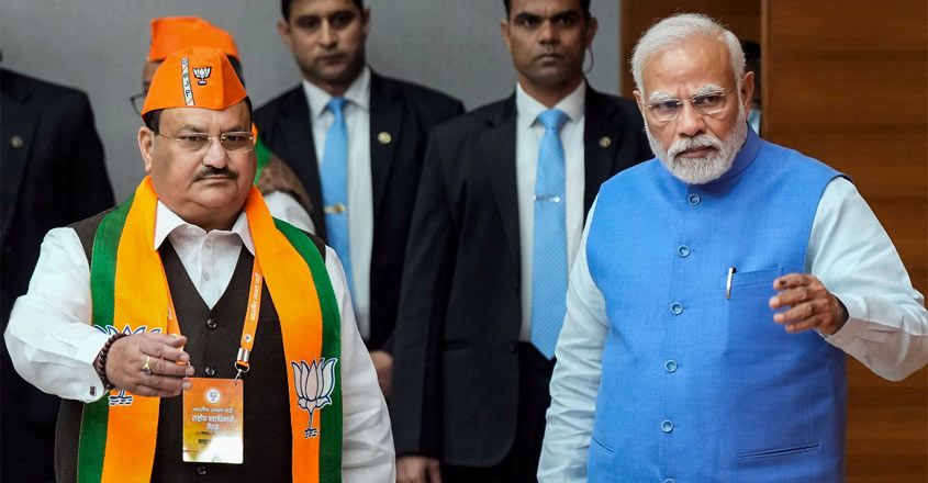 ജെപി നഡ്‌ഡ, നരേന്ദ്ര മോദി