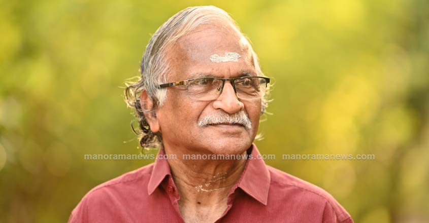 2021 December 28, Thiruvananthapuram. Sreekumaran Thampi, Lyricist, film director, and producer. Photo: MANOJ CHEMANCHERI.