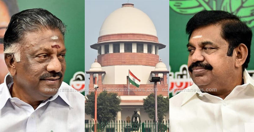 ഒ.പനീര്‍ശെല്‍വം, എടപ്പാടി പളനിസ്വാമി