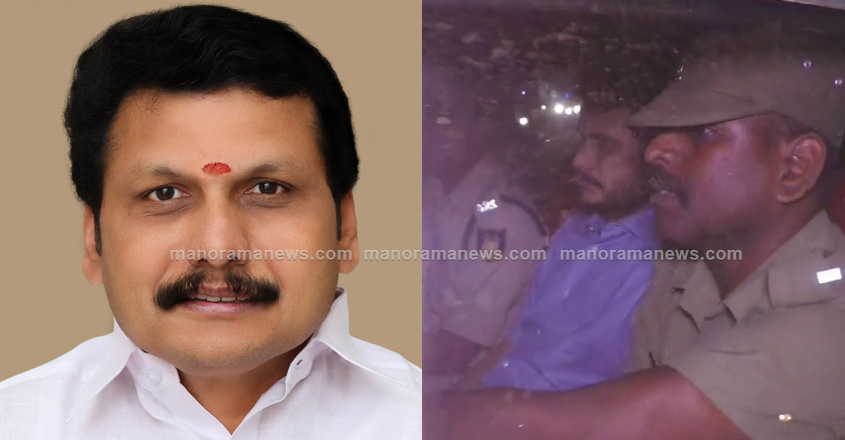 മന്ത്രി സെന്തില്‍ ബാലാജി (ഇടത്) അശോക് കുമാര്‍  (വലത്)