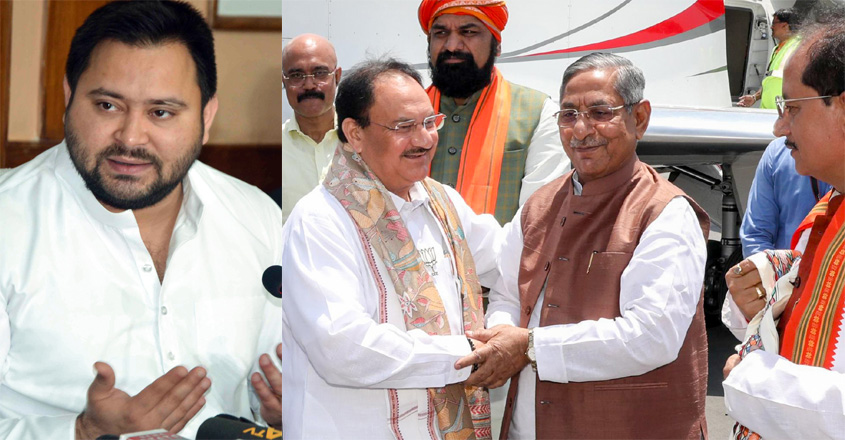 Tejashwi-Yadav-against-JP-Nadda