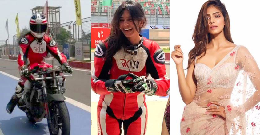 malavika-mohanan-bike-race