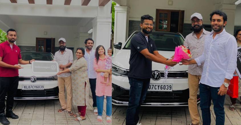 ഫോക്സ്‍വാഗന്‍ വെര്‍ട്യൂസ് സ്വന്തമാക്കി അര്‍ജുന്‍ അശോകന്‍; ചിത്രങ്ങള് ...
