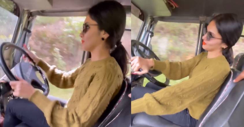 gayathri-suresh-off-road-driving-video