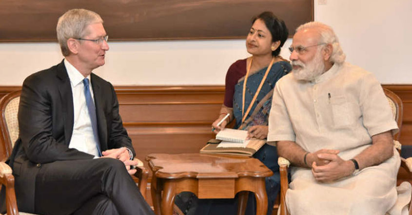 apple-tim-cook-modi apple-tim-cook-modi