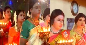 സ്ത്രീവേഷമണിഞ്ഞ പുരുഷന്മാർ; കൊറ്റൻകുളങ്ങര ക്ഷേത്രത്തിൽ ചമയവിളകാഘോഷം സ്ത്രീവേഷമണിഞ്ഞ പുരുഷന്മാർ; കൊറ്റൻകുളങ്ങര ക്ഷേത്രത്തിൽ ചമയവിളകാഘോഷം