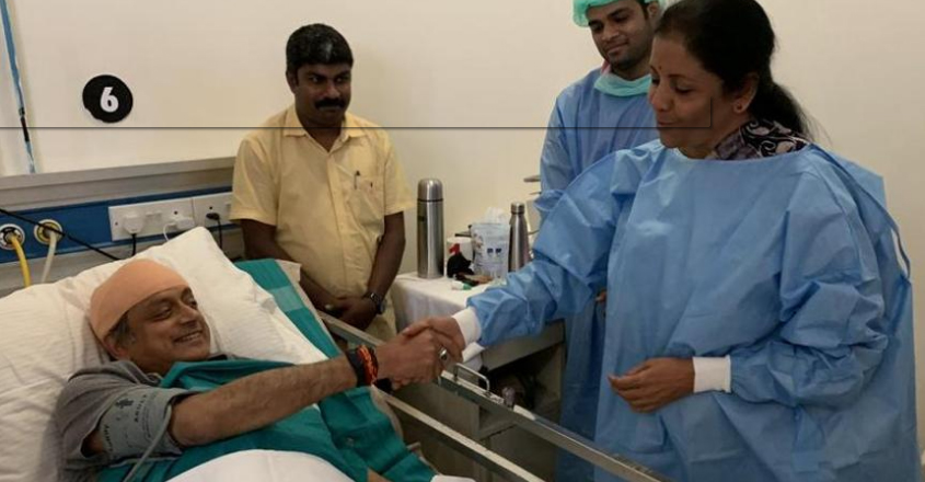 tharoor-nirmala-sitaraman tharoor-nirmala-sitaraman